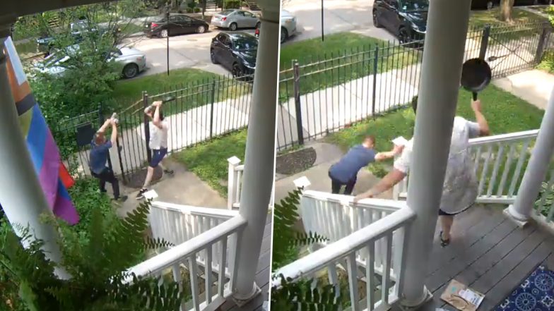 US: Homeowner Fights Off Alleged Burglar With Frying Pan in Chicago, Video and Pics Surface