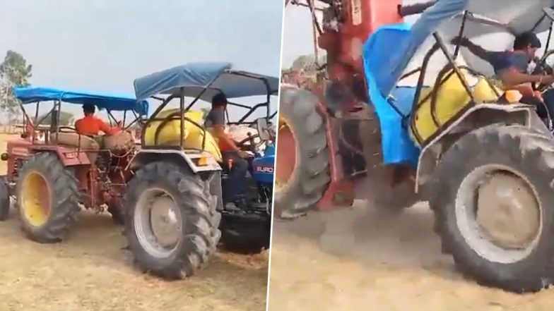 Lucknow: Tractor Stunt Goes Horribly Wrong as Driver Crushed to Death, Horrific Video Surfaces