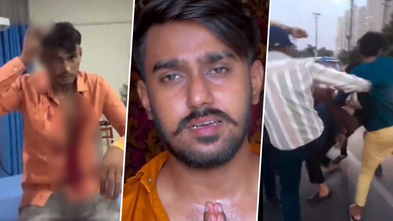 Avinash Rajput Beaten in Noida: Miscreants Brutally Thrash YouTuber, Vandalise His Car Near Gaur City Mall; Four Arrested After Video Goes Viral