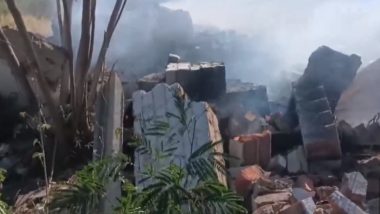 Virudhunagar Blast: Three People Killed, One Injured in Explosion at Firecracker Factory in Tamil Nadu (Watch Video)