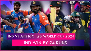 IND vs AUS ICC T20 World Cup 2024 Super 8 Stat Highlights: Rohit Sharma, Kuldeep Yadav Help India Secure Clinical Victory Over Australia