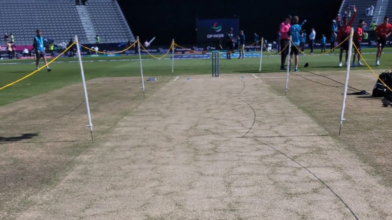 Dinesh Karthik Reveals First Look of the Pitch to Be Used in India vs USA ICC T20 World Cup 2024 Match at Nassau County International Cricket Stadium in New York (See Pic)