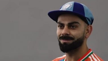 Virat Kohli Receives ICC ODI Cricketer of the Year 2023 Trophy Ahead of T20 World Cup 2024 (Watch Video)