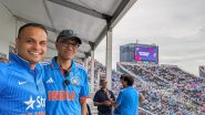 Satya Nadella Spotted Watching IND vs PAK T20 World Cup 2024 in New York, Dons India Jersey (See Pic)