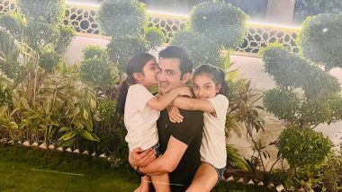 Gautam Gambhir Shares Heartwarming Post With Daughters on the Occasion of Father's Day 2024 (See Post)