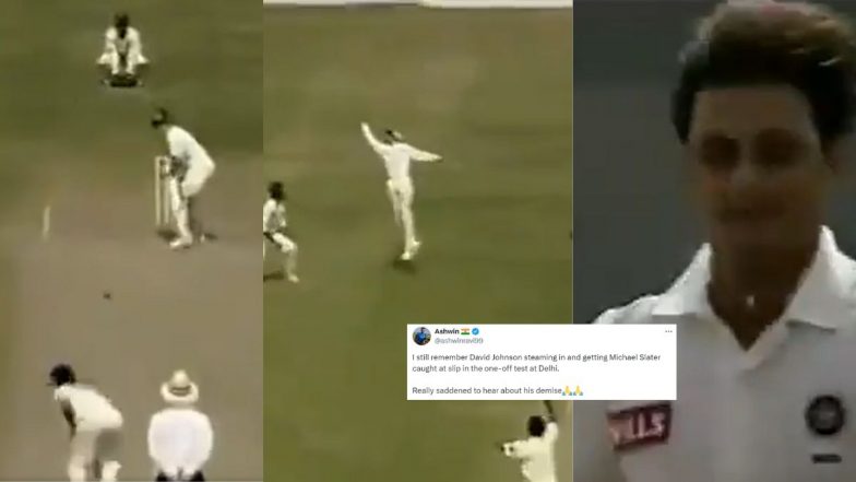 David Johnson Dies: Ravi Ashwin Pays Tribute to Late Indian Pacer, Remembers His Steaming 157.8 Kmph Delivery To Dismiss Michael Slater in 1996