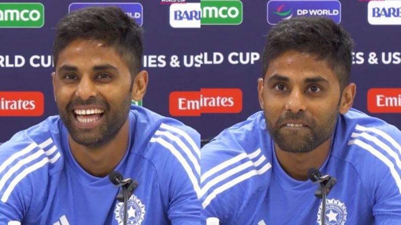 'Vo Gaye Khana Khane': Suryakumar Yadav Gives Witty Reply to Reporter Who Mistook Him for Mohammed Siraj After IND vs AFG T20 World Cup 2024 Match (Watch Video)