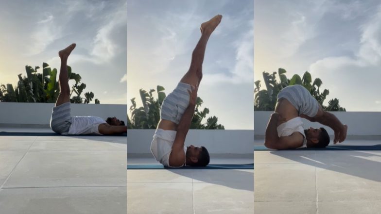 Saurabh Netravalkar Performs Yoga on World Yoga Day, Shares Video on Instagram Ahead of USA vs WI T20 World Cup 2024 Match (Watch Video)