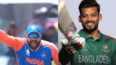 India Win by 50 Runs | India vs Bangladesh Match Highlights of ICC T20 World Cup 2024 Super 8: Hardik Pandya and Bowlers Keep Men in Blues Unbeaten in The Tournament