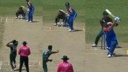Virat Kohli Smokes Shakib Al Hasan Over Deep Mid-Wicket For A Six With A Slog Sweep During IND vs BAN ICC T20 World Cup 2024 Super 8 Match (Watch Video)