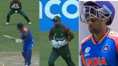 Tanzim Hasan Sakib Surprises Suryakumar Yadav With Extra Bounce To Take His Wicket During IND vs BAN T20 World Cup 2024 Super Eight Match (Watch Video)