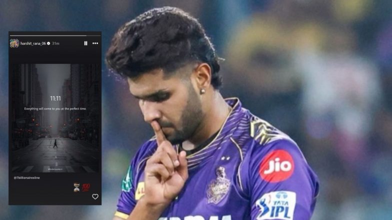 Harshit Rana Shares Cryptic Instagram Story After Getting Snubbed From Team India Squad For T20I Series Against Zimbabwe (See Post)