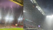 Thunderstorms and Hail Create Disturbance in Germany vs Denmark UEFA EURO 2024 Match