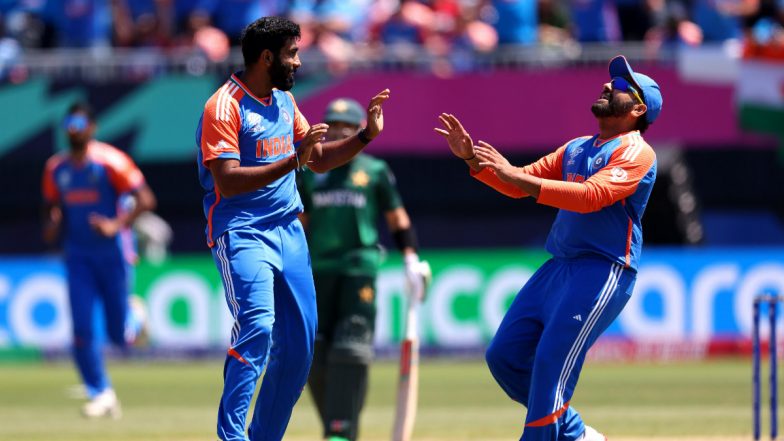 India Beats Pakistan In ICC T20 World Cup 2024 in New York; Rishabh Pant, Jasprit Bumrah Help Men in Blue Secure 6-Run Victory in Low-Scoring Thriller