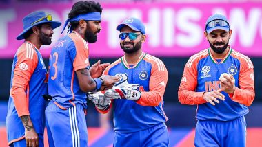 India Beat Ireland by Eight Wickets in ICC T20 World Cup 2024; Hardik Pandya, Rohit Sharma Shine as Men in Blue Start Campaign with Resounding Win