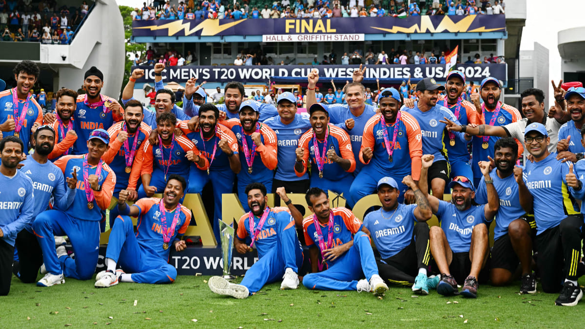 Agency News ICC T20 World Cup 2024 Team India Receives Rousing