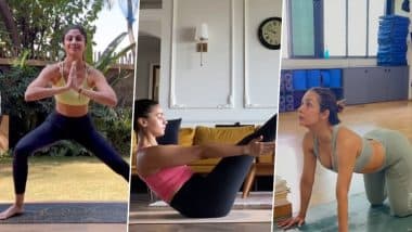 International Day of Yoga 2024: Shilpa Shetty, Malaika Arora, Kareena Kapoor Khan and Jacqueline Fernandez, Take Fitness Inspiration From These Stars to Practise Yoga