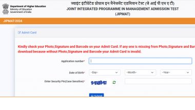 JIPMAT 2024 Admit Card Out at exams.nta.ac.in: Hall Ticket for JIPMAT Examination on June 6 Released, Know Steps To Download