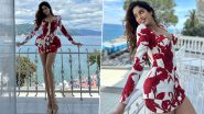 Janhvi Kapoor Wows in a Red and White Floral Mini Dress, Turns Heads With Her Chic Summer Style! (View Pics)