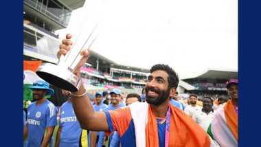 Rohit Sharma Lauds Pacer Jasprit Bumrah Following India's ICC T20 World Cup 2024 Victory, Says 'Whenever He Has Ball in Hands, He Tends to Create Magic'