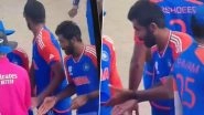 Jasprit Bumrah&rsquo;s Handshake Ignored by Umpire After India Beat England in T20 World Cup 2024 Semi-Final, Video Goes Viral