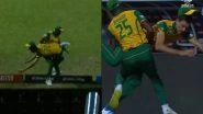 Kagiso Rabada, Marco Jansen Involved in Horrific Collision While Attempting To Take a Catch During WI vs SA T20 World Cup 2024 Super 8 Match (Watch Video)