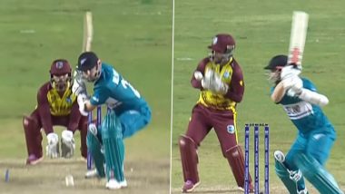 Kane Williamson Wicket Video: Watch Gudakesh Motie Dismiss New Zealand Captain As Nicholas Pooran Takes Catch During WI vs NZ ICC T20 World Cup 2024 Match