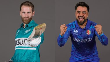 Afghanistan Win by 84 Runs | AFG vs NZ Highlights, ICC T20 World Cup 2024: Kiwis Out Played in Guyana by Afghanistan Bowlers as Rashid Khan, Fazalhaq Farooqi and Rahmanullah Gurbaz Shine in Team's Dominating Win