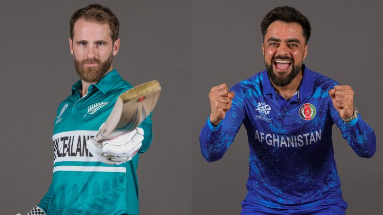 Afghanistan Win by 84 Runs | AFG vs NZ Highlights, ICC T20 World Cup 2024: Kiwis Out Played in Guyana by Afghanistan Bowlers as Rashid Khan, Fazalhaq Farooqi and Rahmanullah Gurbaz Shine in Team's Dominating Win