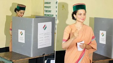 Lok Sabha Elections 2024 Phase 7: Kangana Ranaut Casts Her Vote in Mandi, Urges Everyone To Participate in the ‘Festival of Democracy’