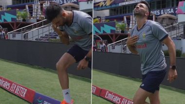 Ram Devotee Keshav Maharaj Remembers Lord Ram As He Enters Kensington Oval Stadium in Barbados Ahead of IND vs SA T20 World Cup 2024 Final (Watch Video)