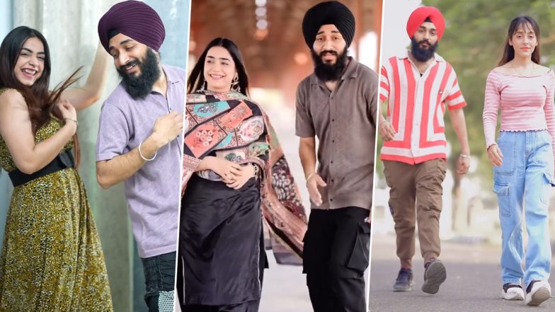 Kulhad Pizza Couple Viral Dance Videos: Sehaj Arora and Gurpreet, Once in the Spotlight for a Private MMS Video Leak, Share Fun Reels on Instagram (Watch)