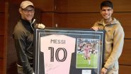 Lionel Messi Sends Signed Jersey Along With Best Wishes to Carlos Alcaraz Ahead of His French Open 2024 Final Against Alexander Zverev
