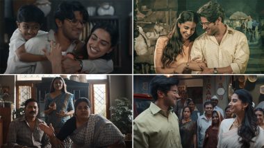 Lucky Baskhar Song ‘Srimathi Garu’: Dulquer Salmaan and Meenakshi Chaudhary’s Heartwarming Love Story and Family Life Shine in This First Single (Watch Video)