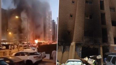 Kuwait Fire Videos: Over 50 People Dead Including Indians After Massive Blaze Breaks Out at Apartment Complex in Mangaf, Indian Ambassador Reaches Spot