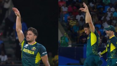 Marcus Stoinis Gives Send-Off to Rahmanullah Gurbaz After Dismissing Him During AFG vs AUS T20 World Cup 2024 Super 8 Match, Video Goes Viral