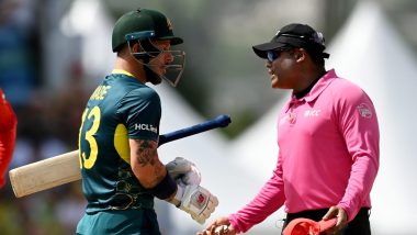 Australia’s Matthew Wade Reprimanded After Argument With Umpire Nitin Menon During AUS vs ENG T20 World Cup 2024 Match, Receives Demerit Point