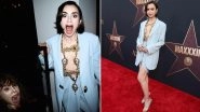 Lily Collins Exudes Glamour at MaXXXine World Premiere; Actress Stuns in Baby Blue Ensemble With New Hairdo and Statement Neckpiece (View Pics)