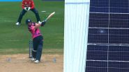 Scotland Batsman Michael Jones Damages Solar Panel in Kensington Oval With A Six Off Chris Jordan During ENG vs SCO T20 World Cup 2024 Match (View Pic)