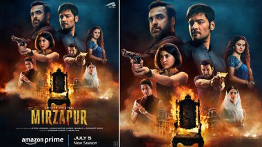 Mirzapur Season 3: Pankaj Tripathi, Shweta Tripathi, Vijay Varma’s Prime Video Series to Premiere on July 5! Check Out the New Poster