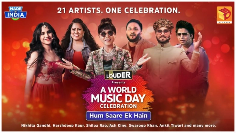 &lsquo;Hum Saare Ek Hain&rsquo;: Let&rsquo;s Get LOUDER Brings Out a Beautiful Song To Celebrate Unity in Diversity on World Music Day (Watch Video)