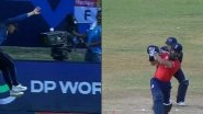 Moeen Ali&rsquo;s Six Hits Camera During Namibia vs England ICC T20 World Cup 2024 Match in Antigua, Video Goes Viral