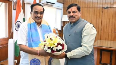 Madhya Pradesh: CM Mohan Yadav Calls on Union Jal Shakti Minister CR Patil in Delhi; Discusses About River Linking Projects