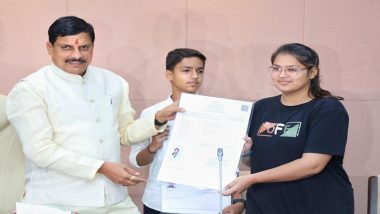 Madhya Pradesh: CM Mohan Yadav Led-Government Gives Indian Citizenship Certificates to Three Applicants Under CAA (See Pics)