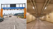 Mumbai Coastal Road Update: 6.25 Km Long Second Tunnel Inaugurated by Maharashtra CM Eknath Shinde, To Reduce Travel Time to 8 Minutes; BMC Shares Panoramic View of Tunnel (Watch Video)