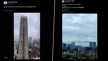 Mumbai Rains Photos and Videos Take Over X! Netizens Flood Social Media With Images of Mumbai Monsoon (View Posts)