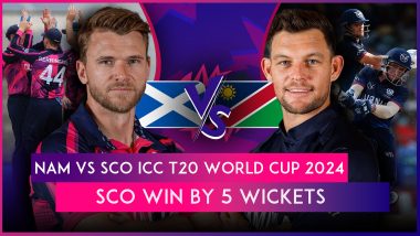 NAM vs SCO ICC T20 World Cup 2024 Stat Highlights: Michael Leask, Bowlers Help Scotland Beat Namibia