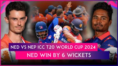 NED vs NEP ICC T20 World Cup 2024 Stat Highlights: Max O'Dowd, Bowlers Help Netherlands Start Campaign With Victory Over Misfiring Nepal