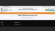 NEET UG 2024 Exam Result Out at neet.ntaonline.in: National Eligibility cum Entrance Test Examination Results Released, Know Steps To Check Scorecard
