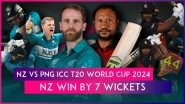 NZ vs PNG ICC T20 World Cup 2024 Stat Highlights: Lockie Ferguson-Led Bowling Effort Helps New Zealand End Campaign With Win